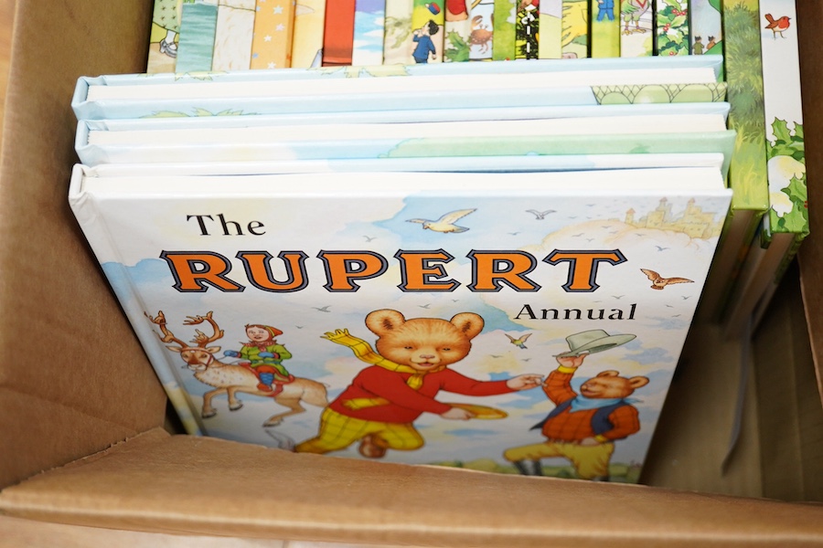 Rupert the Bear Annuals: 1970-2012. coloured pictorial boards, tall 4to. (43). Condition - fair to good.